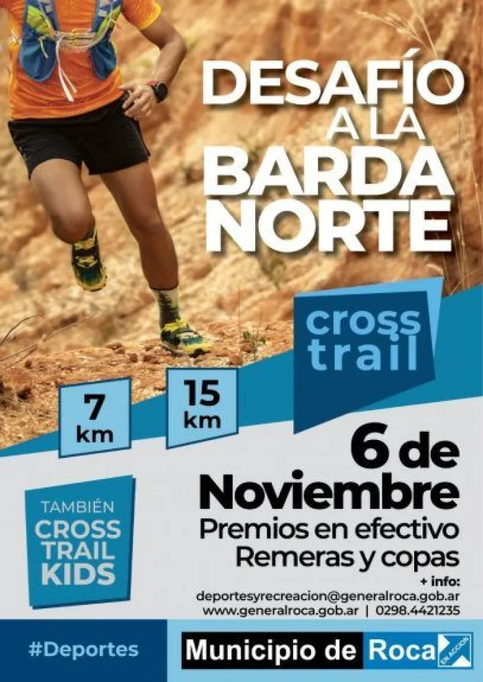 ¿Todavía no te inscribiste? Estas a tiempo de anotarte al Desafío a la Barda Norte