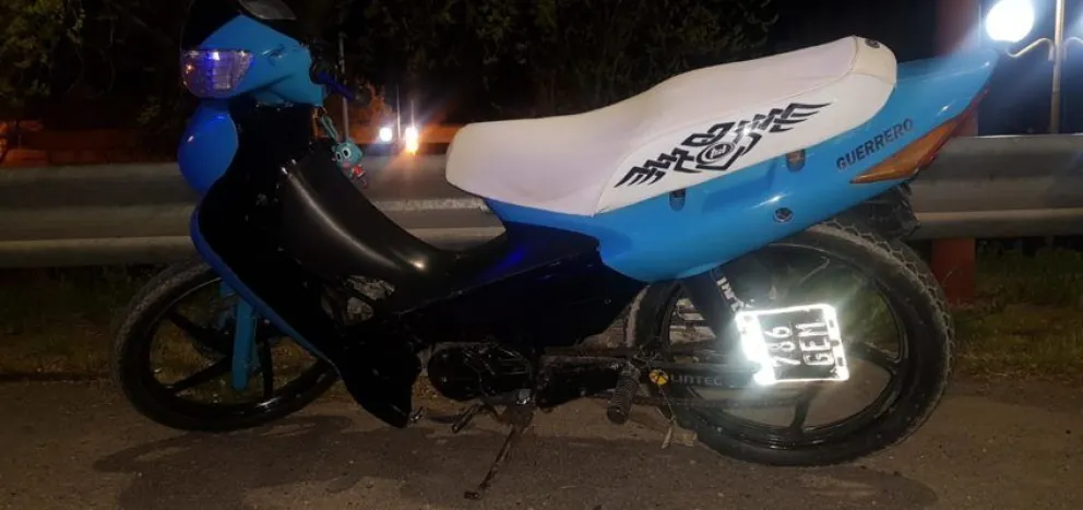 Secuestran una moto con la numeración del chasis y del motor adulterada
