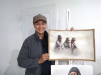 Quién es Patricia Guzmán, la reconocida pintora mexicana que estuvo en Roca dando un seminario
