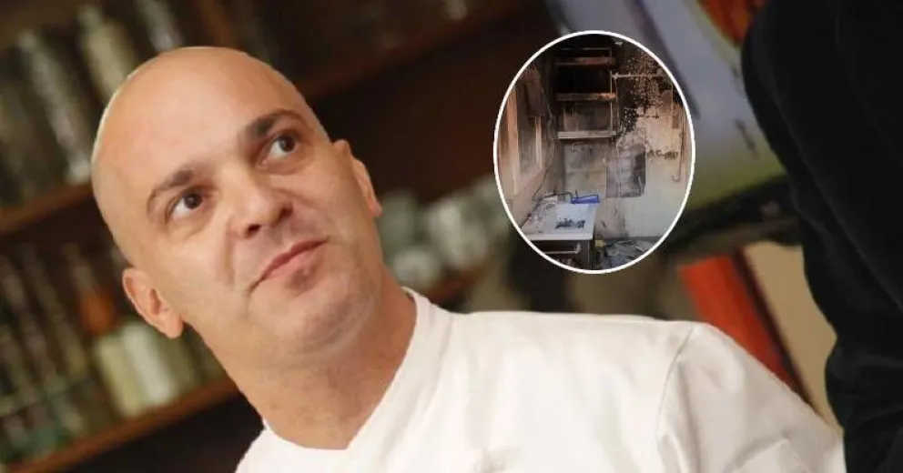 Cómo fue el tremendo incendio que sufrió el cocinero Santiago Giorgini mientras dormía 