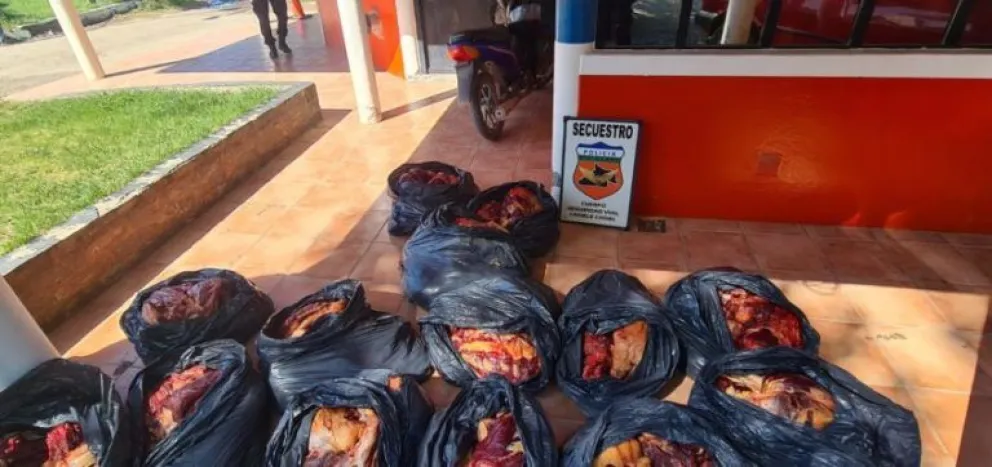 Llevaba 500 kilos de carne sin declarar pero no se salió con la suya: Se la secuestraron