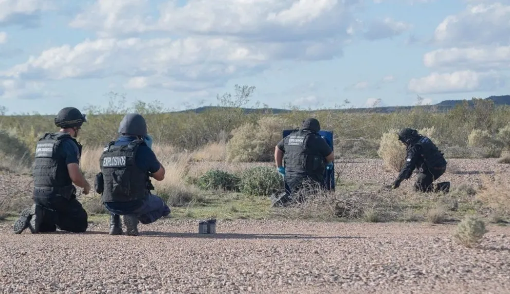 Encontraron una granada depositada en la zona de bardas 