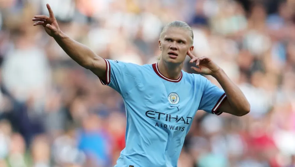 Con paso arrollador: la increíble cifra que alcanzó Haaland en la Premier League