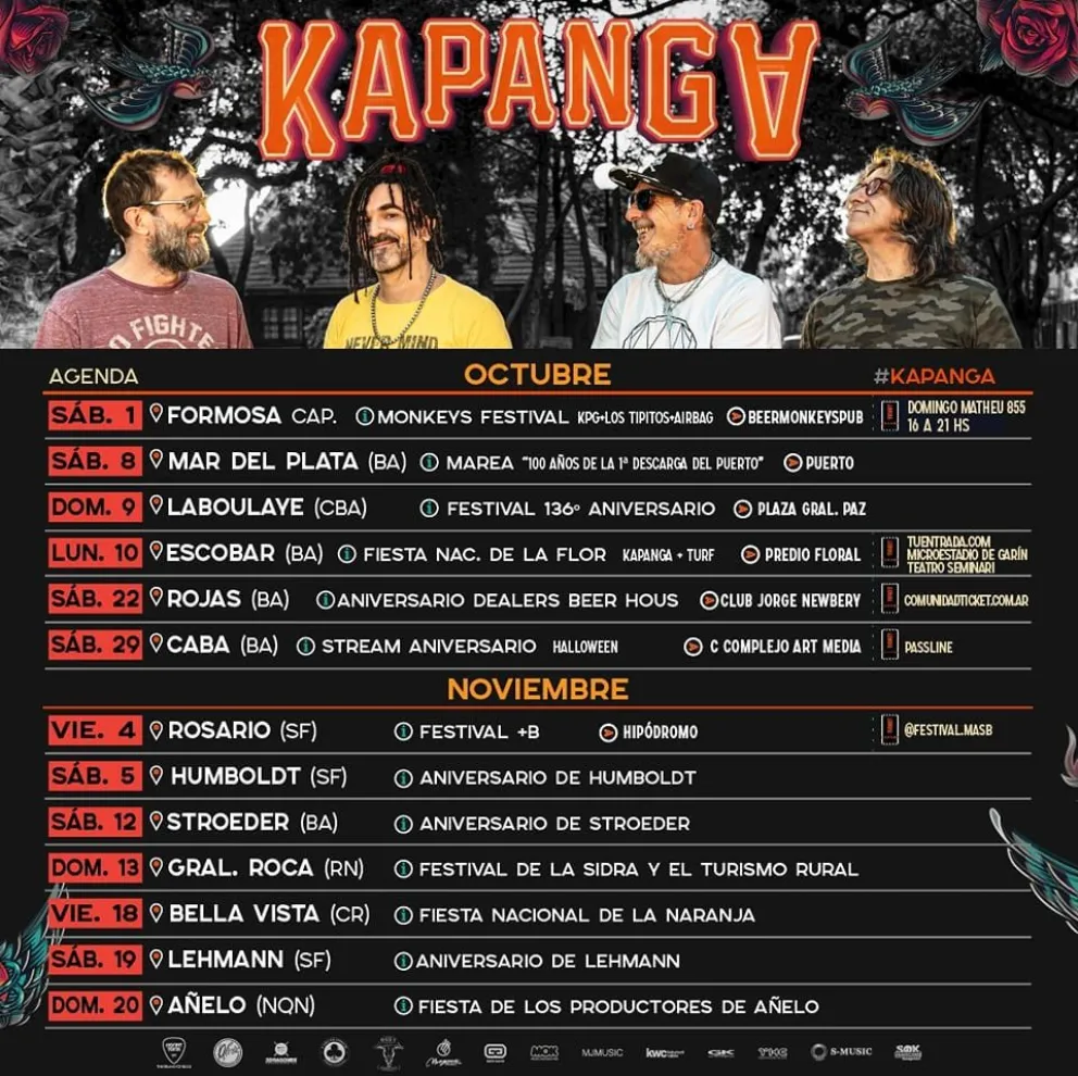 Kapanga confirmó su presencia en el Festival de la Sidra 