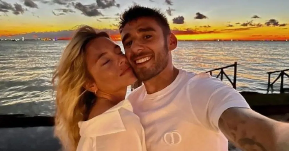 Las increíbles fotos hot de la novia del Toto Salvio en las playas de México