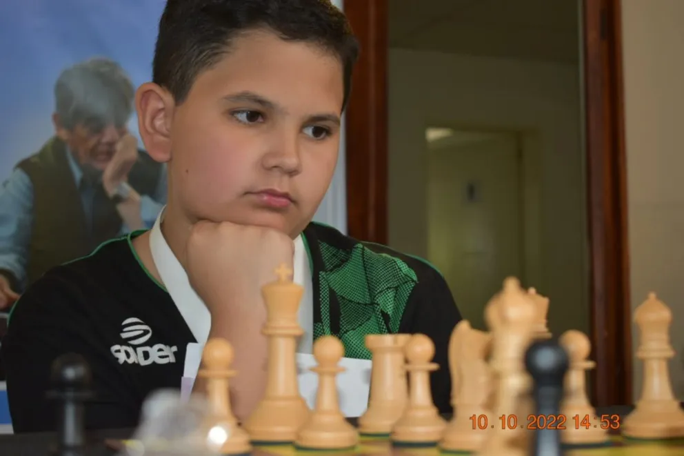 Ciro Álvarez, un roquense de 12 años campeón de un abierto internacional de ajedrez 