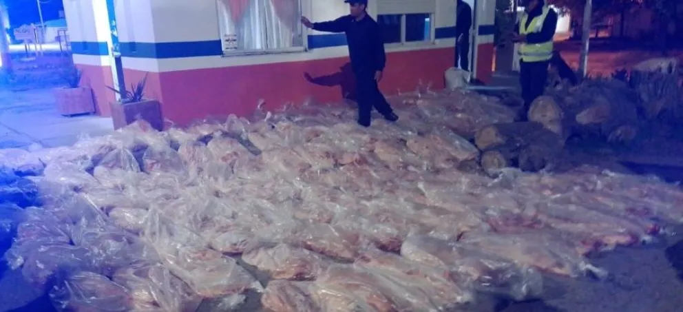 Increíble cantidad de costillares fueron decomisados esta madrugada