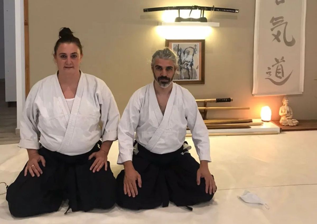 Paula Ponce y Federico Britos, aikidocas roquenses
