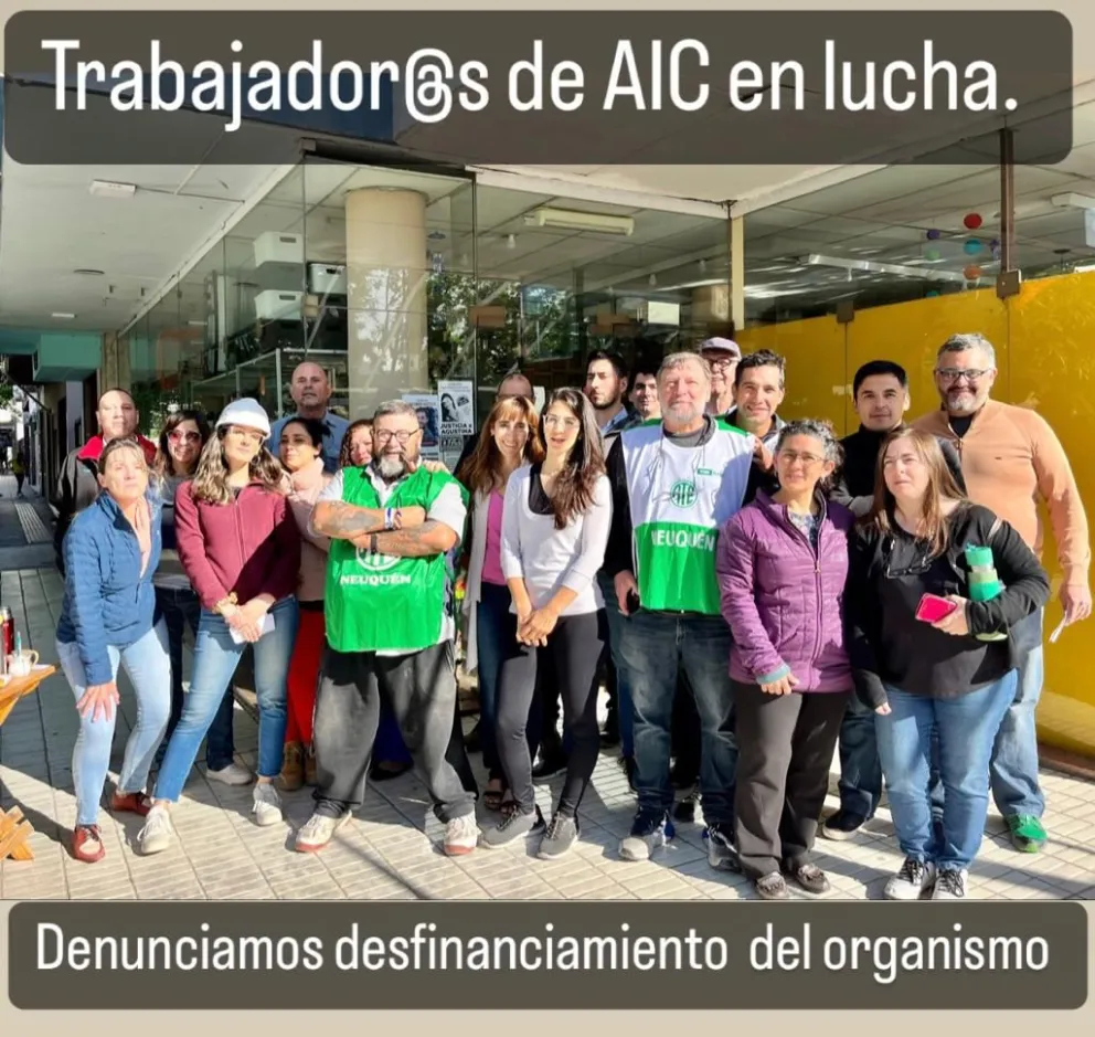 Empleados de AIC tomaron medidas de fuerza ante el desfinanciamiento de la institución 
