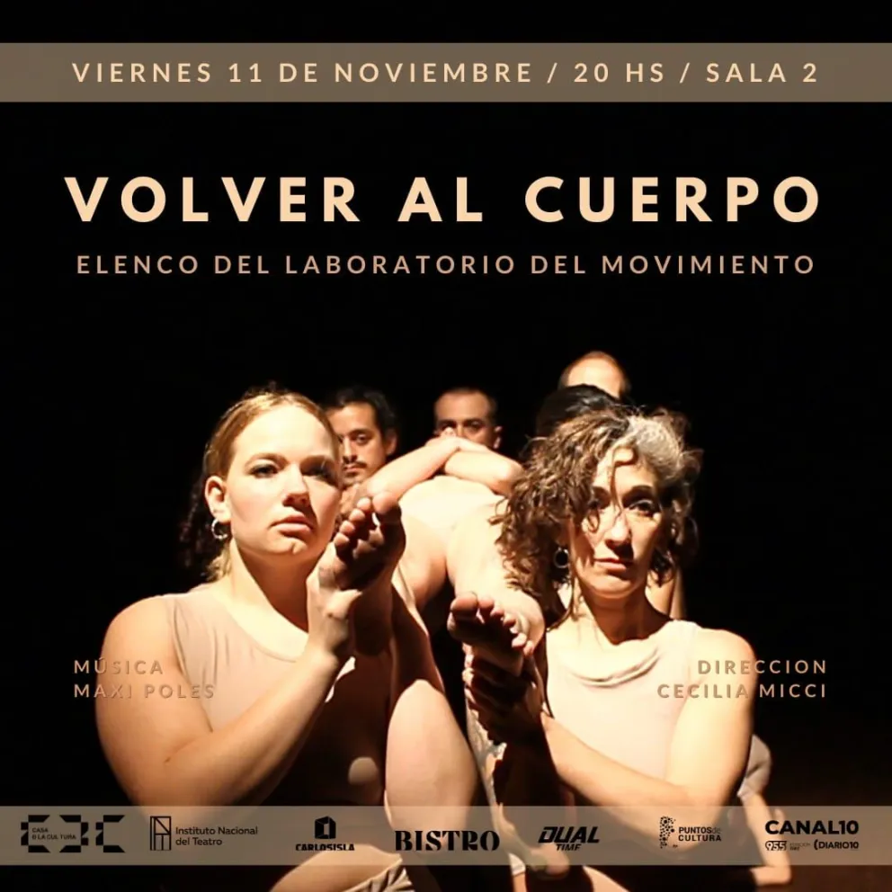 “Volver al Cuerpo”: una propuesta teatral diferente para disfrutar este viernes 