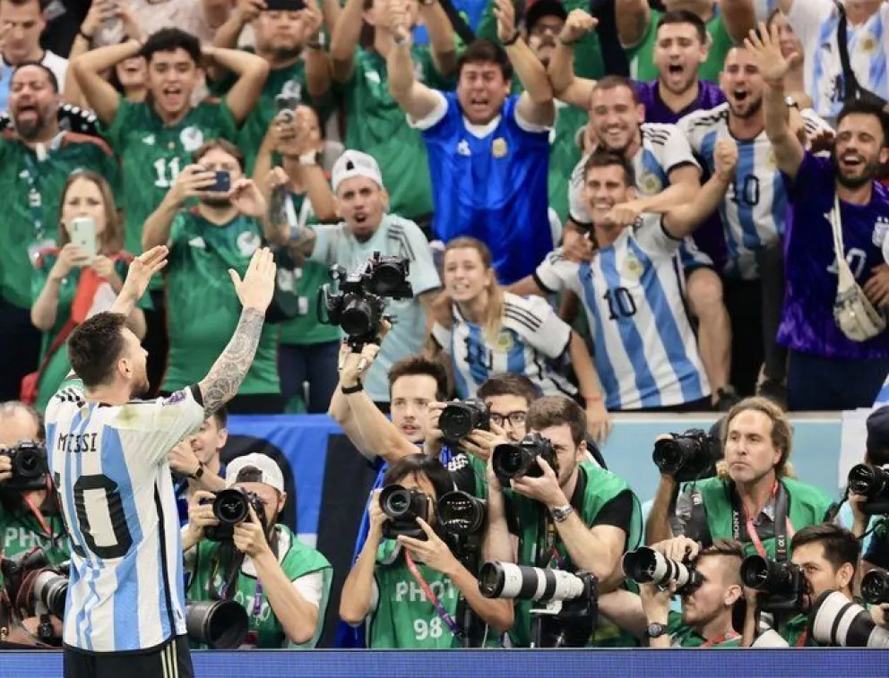 Messi alcanzó un récord de Maradona en el partido de hoy