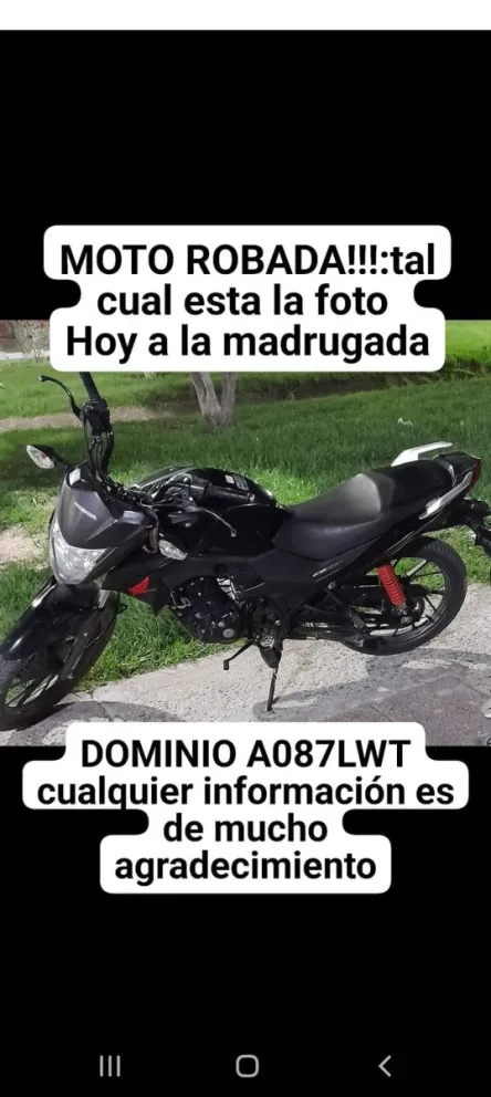 Preocupa la seguidilla de robos de motos en la ciudad