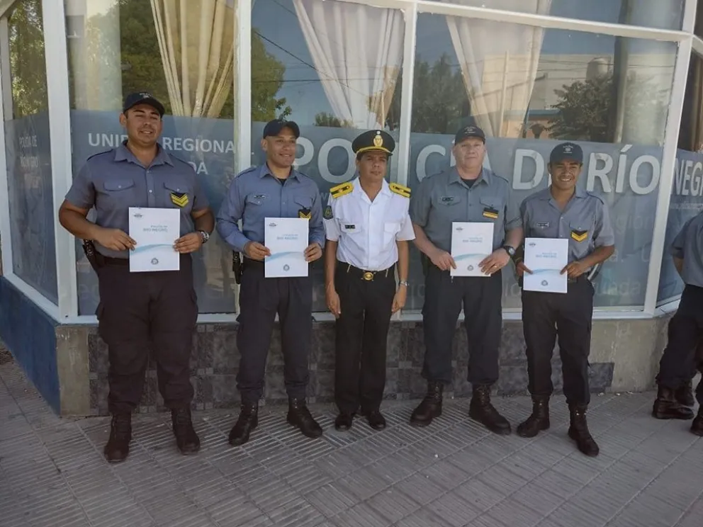 Día del Policía: Reconocieron a los cuatro oficiales que recuperaron la camioneta de Andreani