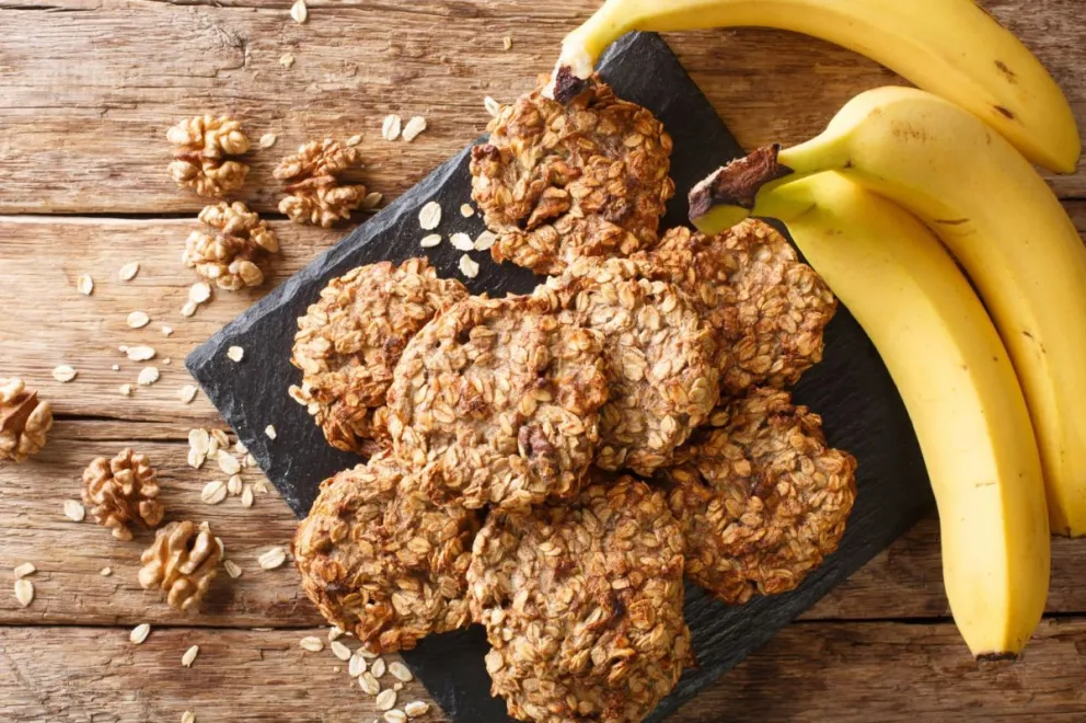Súper simple: cookies de avena y banana