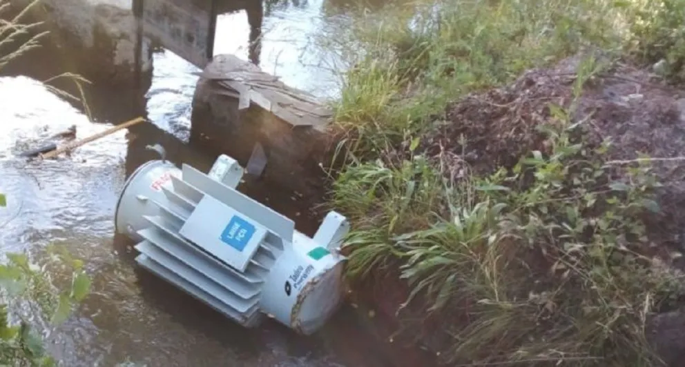 Robos sin escalas: Vandalizaron instalaciones de Edersa a lo largo de 60 kilómetros