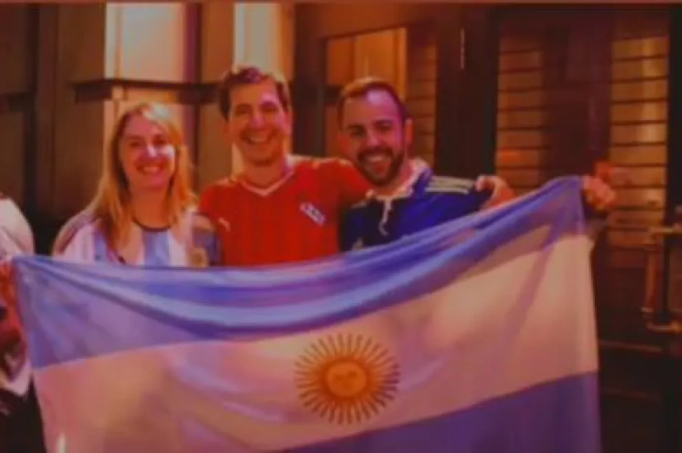 Es de Roca, vive en Irlanda y mostró como se vivió el mundial en la ciudad europea. 