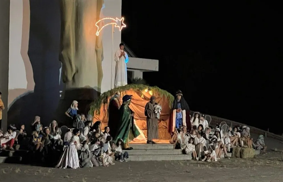 El pesebre viviente del santuario, una tradición que une al pueblo cristiano