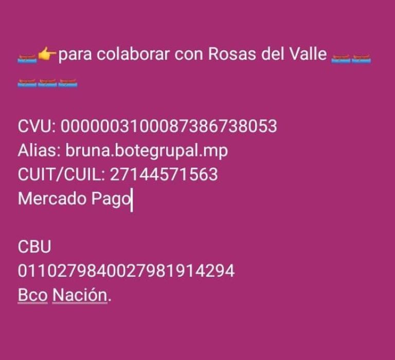 rosas del valle colecta