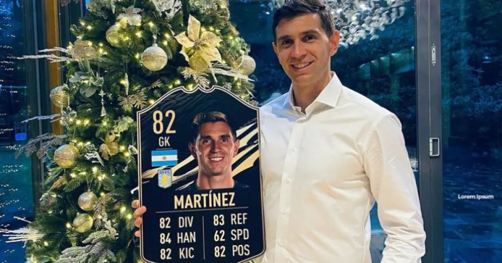 Así está decorada la casa del Dibu Martínez en Inglaterra