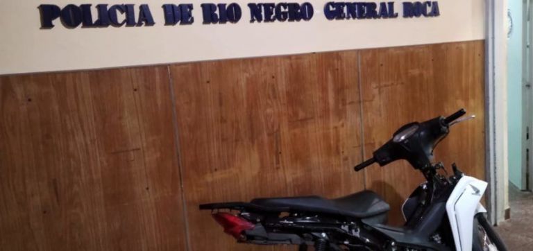 La Brigada Motorizada recuperó una moto con pedido de secuestro en Roca