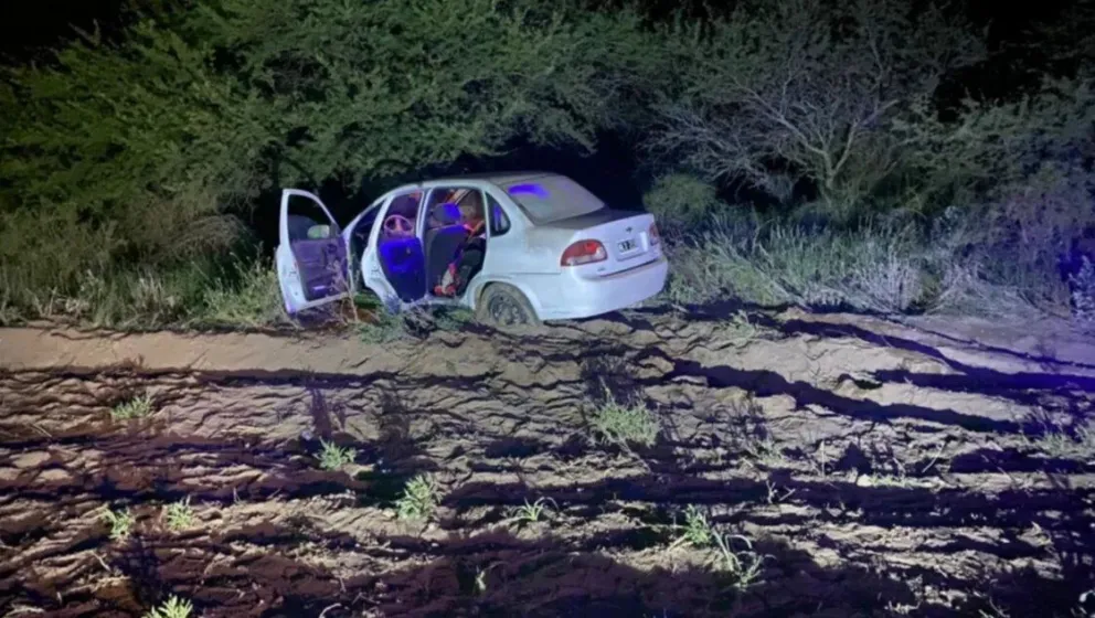 Una familia roquense despistó en la Ruta Nacional 35