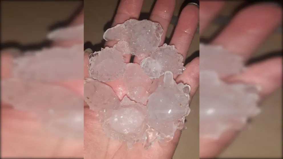 Tormenta sorpresiva anoche en el Alto Valle ¡Hasta granizo cayó!