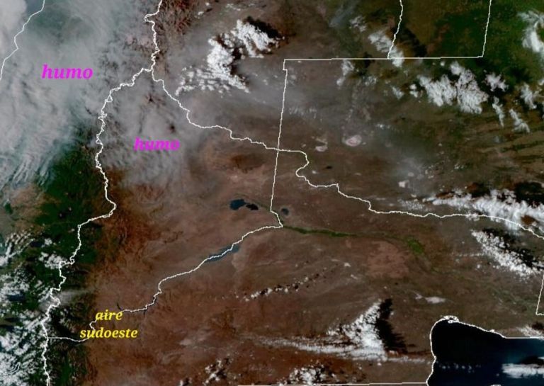 Qué debería ocurrir para que el humo y las cenizas de los incendios de Chile lleguen a Roca
