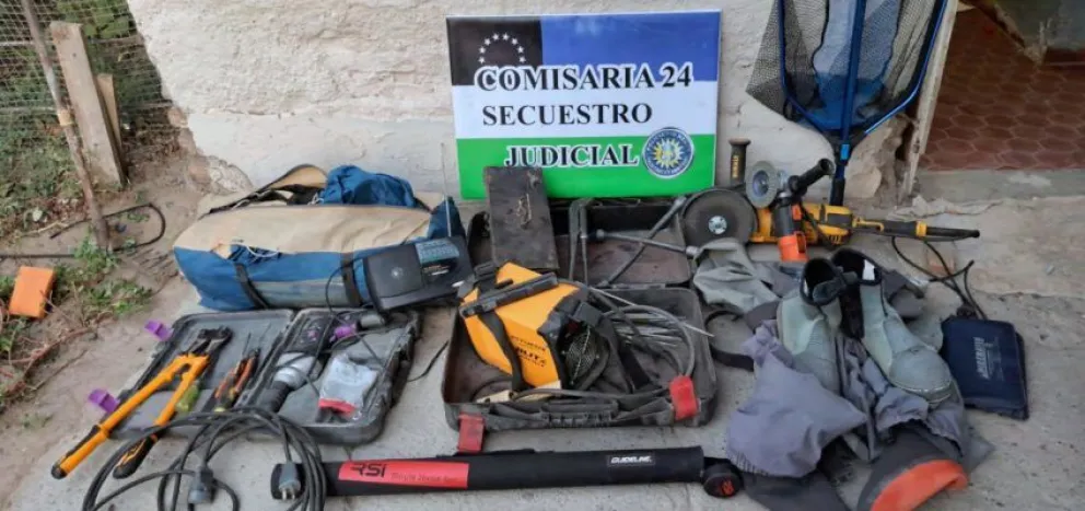 La Policía logró recuperar varios elementos robados y detuvo a una mujer 