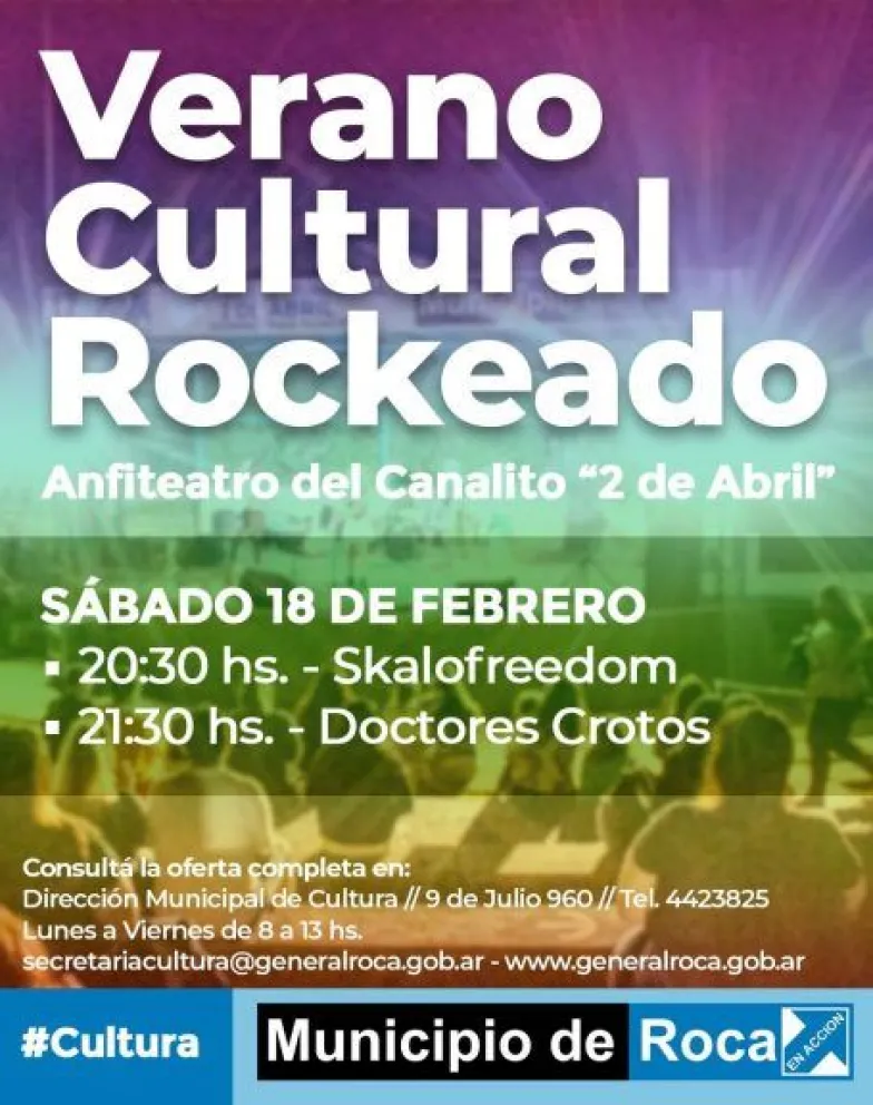 Última noche de "Verano Cultural Rockeado": ¿Qué bandas tocarán este sábado en el Canalito?