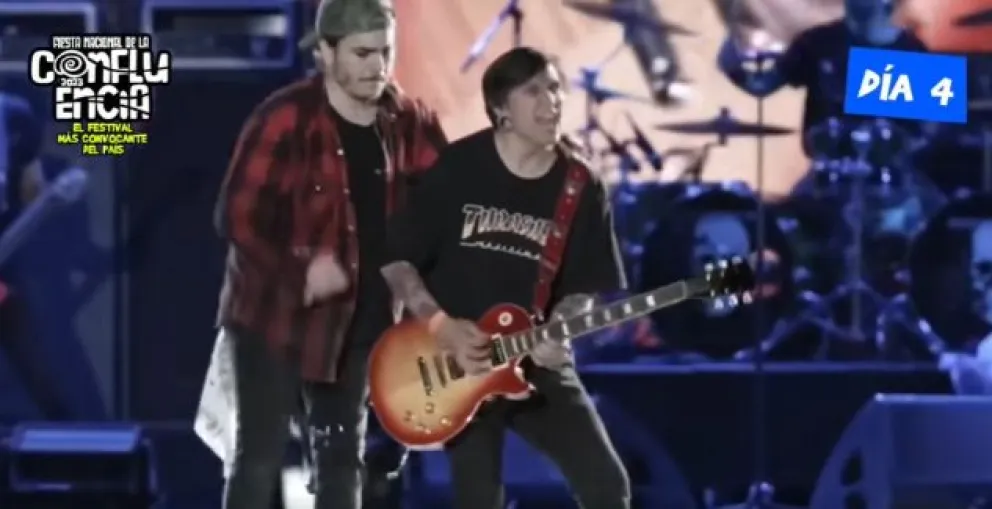 Mariano, el pibe que agarró la guitarra de Sardelli y fascinó a todo el público con un solo 