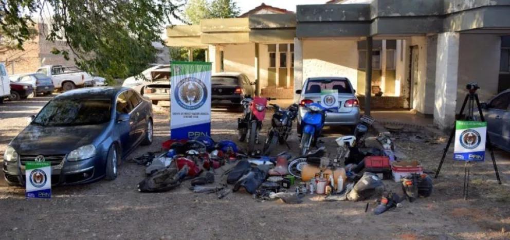 Megaoperativo en Roca: secuestran vehículos, autopartes, cocaína y 30 plantas de marihuana