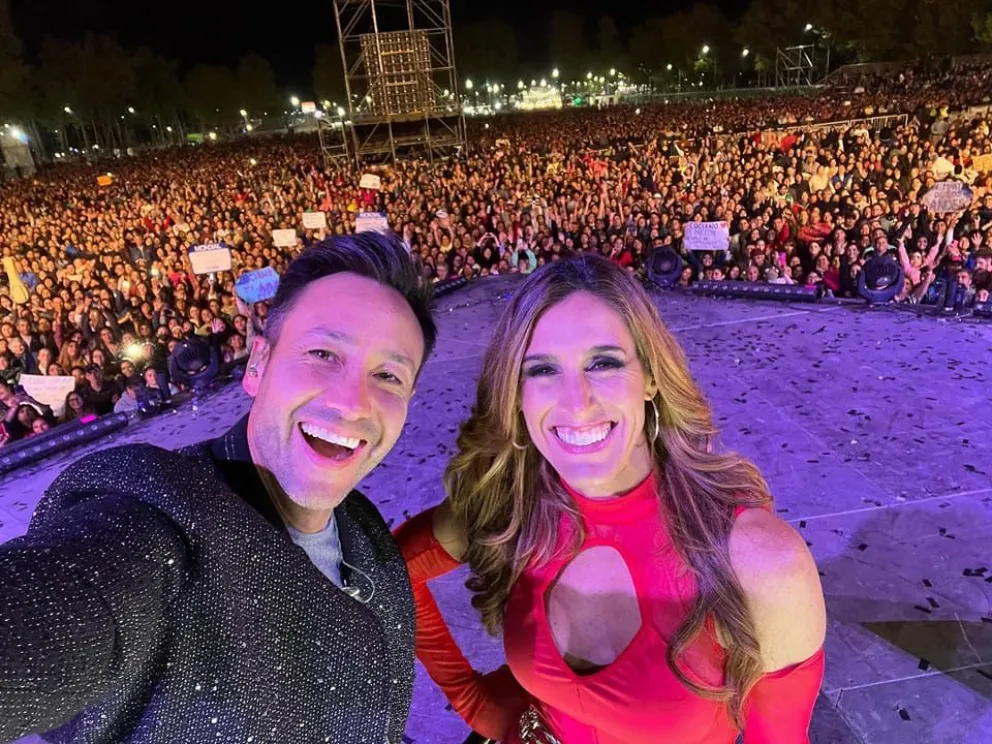 Soledad y Luciano Pereyra deslumbraron al público roquense 