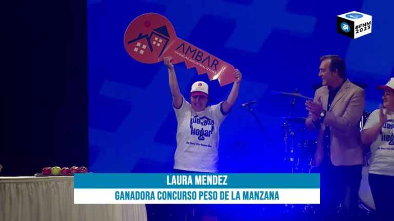 Laura Mendez es la nueva ganadora del peso de la manzana