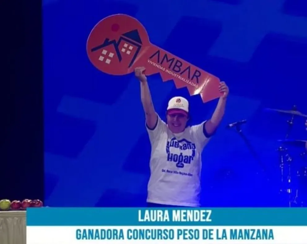 Laura Mendez es la nueva ganadora del peso de la manzana