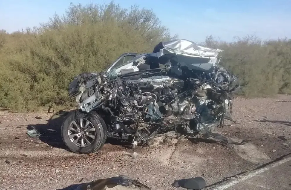 Terrible choque frontal: así quedó la camioneta Amarok
