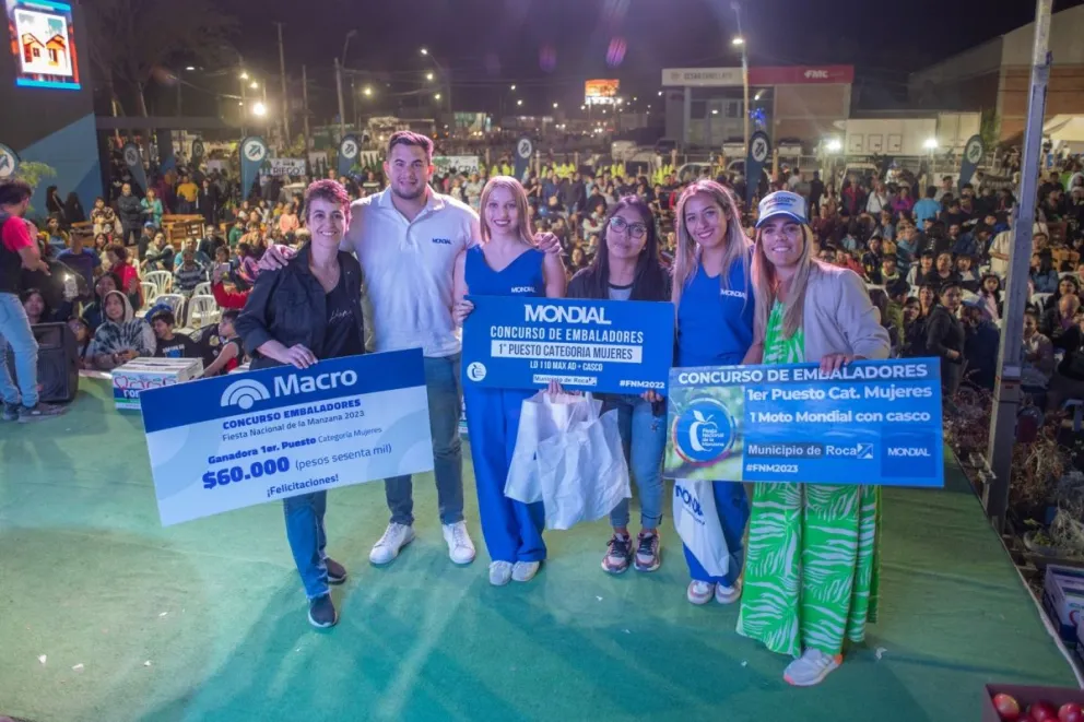 Concurso de embaladores: desde Allen y con gran destreza, dominaron la competencia