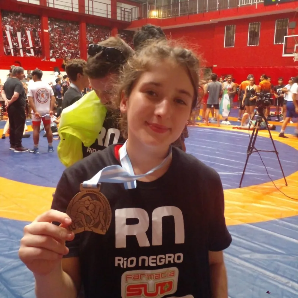 Morena Scotto, la roquense que es campeona argentina de lucha olímpica 