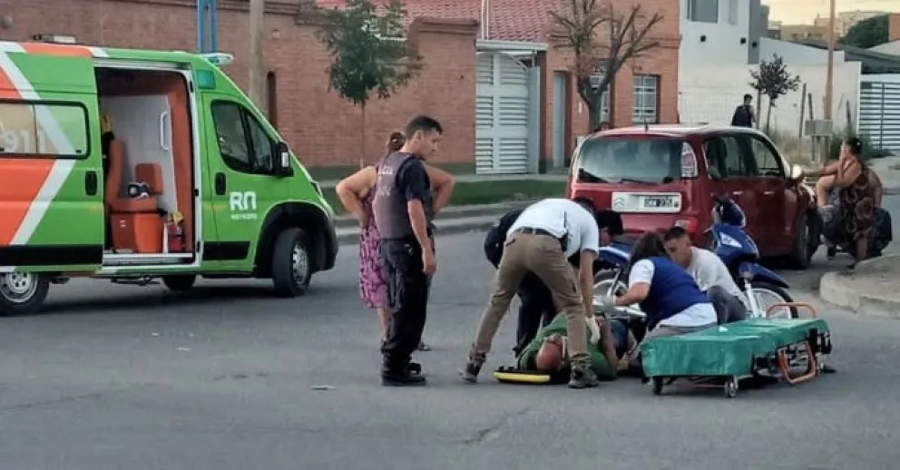 Fuerte choque en la esquina de Villegas y Rosario Santa Fe 
