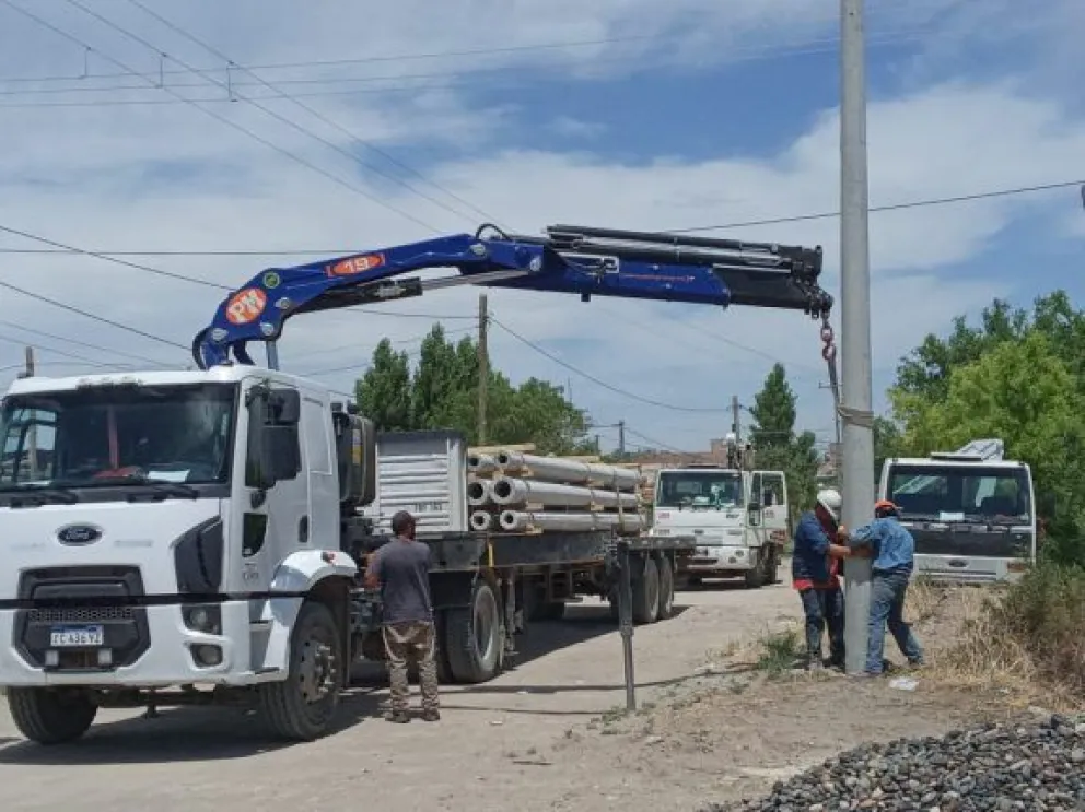 La obra de electricidad del barrio Quinta 25 Norte lleva un avance del 45%