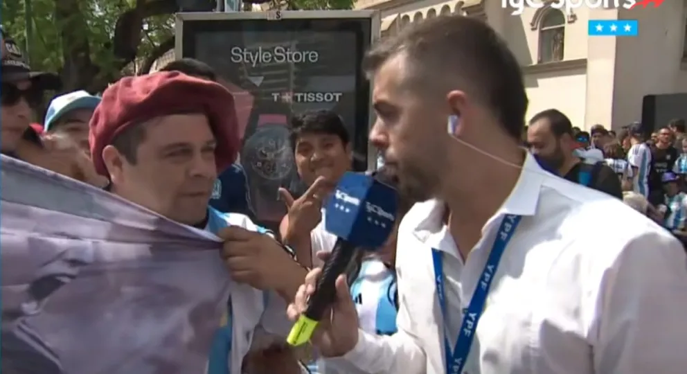 Un roquense salió en TyC Sports en la previa de Argentina VS Panamá 