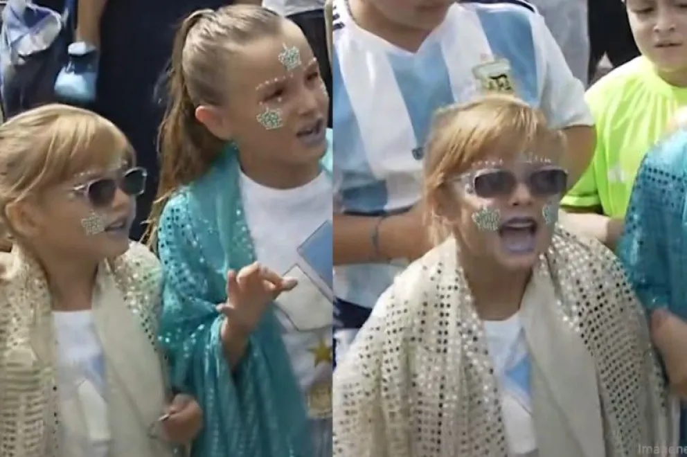 VIDEO: la reversión de “Muchachos” de dos nenas causó  ternura entre los hinchas en la previa del partido
