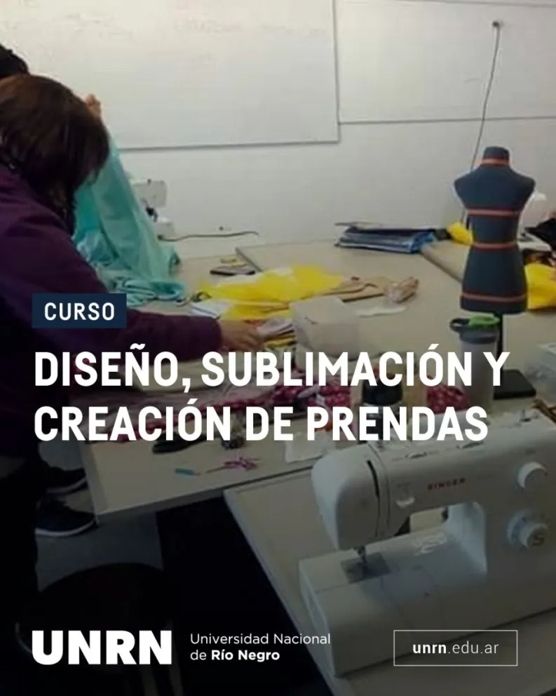 Se dará un curso de Diseño, sublimación y creación de prendas en Roca 