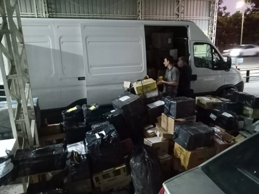 Detuvieron un cargamento de 800 kilos de alimentos transportados irregularmente