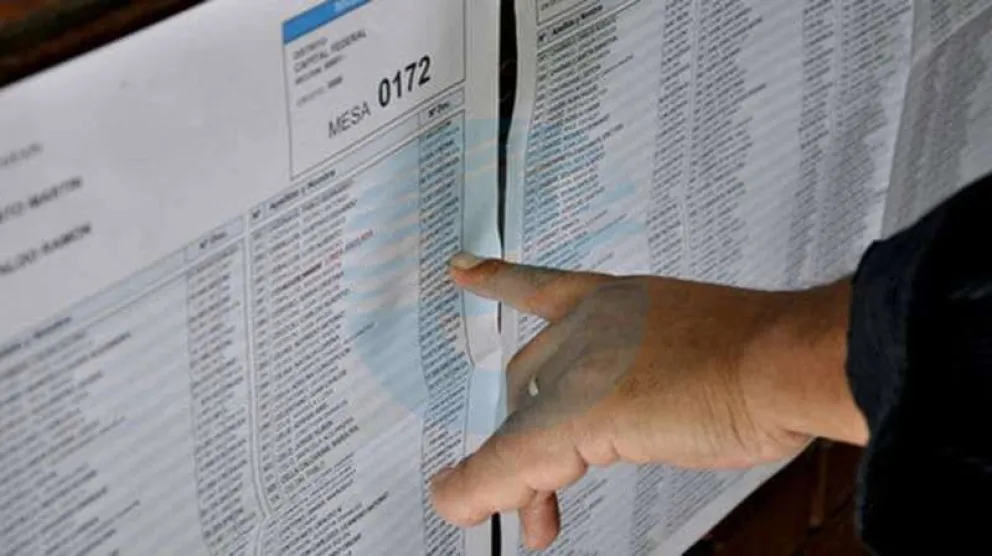 Consultá el padrón y dónde tenés que votar