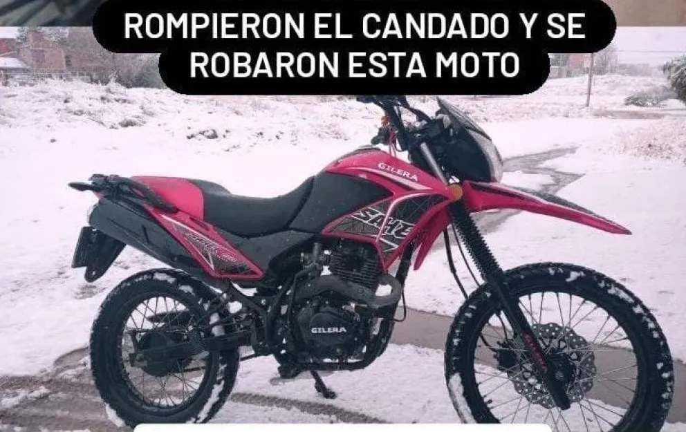 Desagradable sorpresa: le robaron la moto y le dejaron el candado de muestra