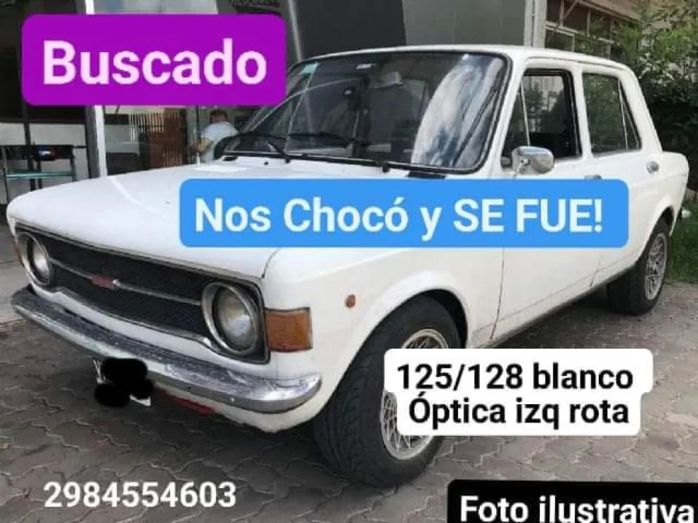 Buscan un auto que chocó y se fugó 