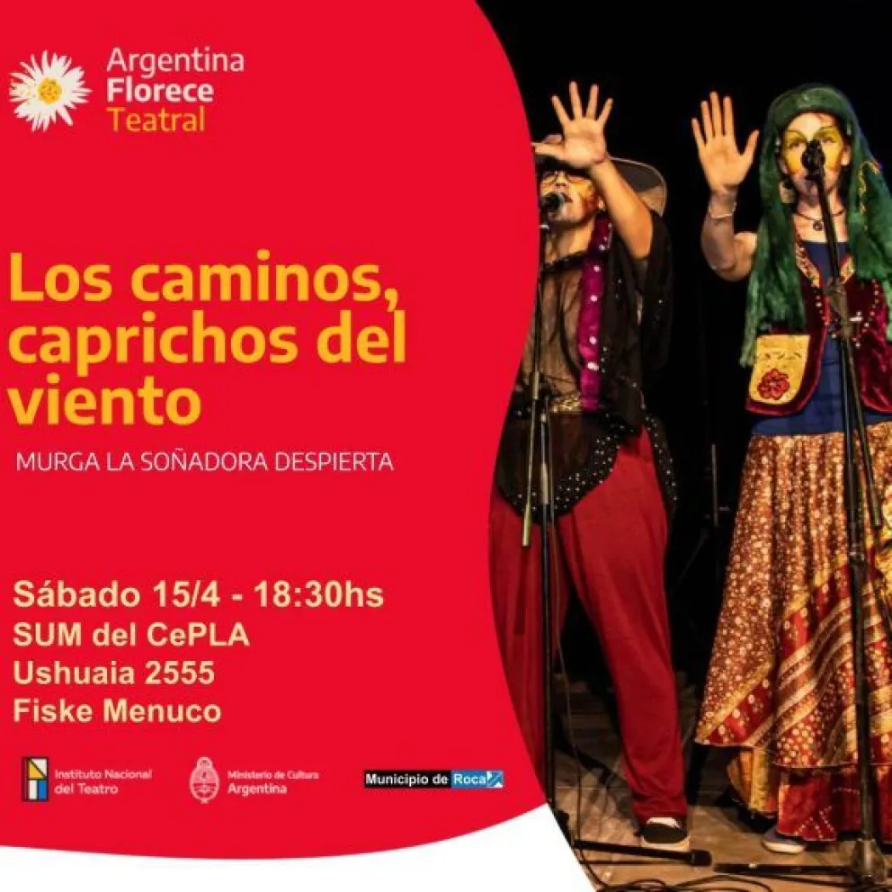 ¿Planes para este sábado?: no te pierdas “Los caminos, caprichos del viento”, una obra de la Murga “La Soñadora Despierta”