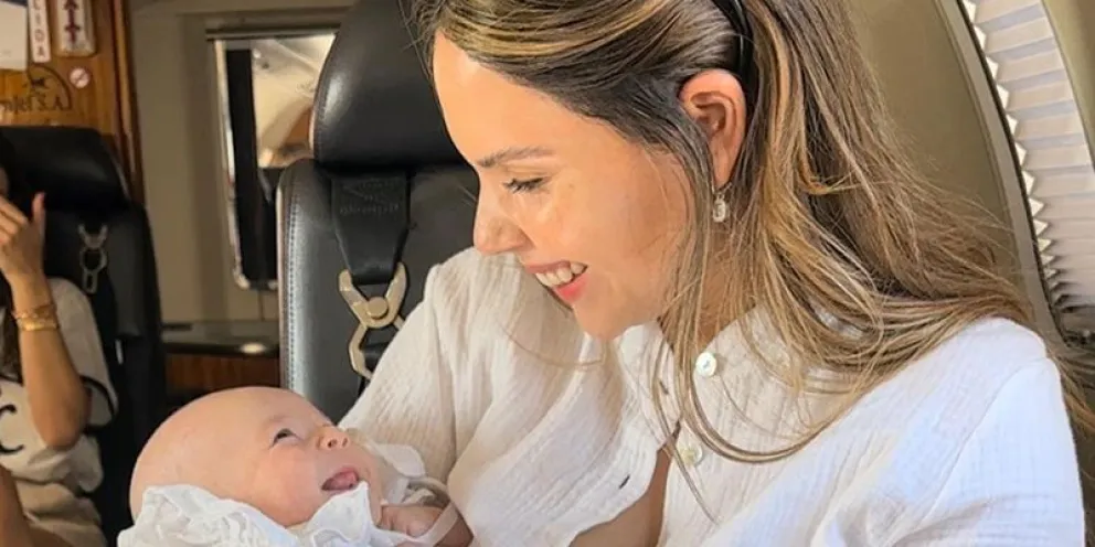 Barby Franco mostró cómo es el juguete robot que usa su hija Sarah de 4 meses