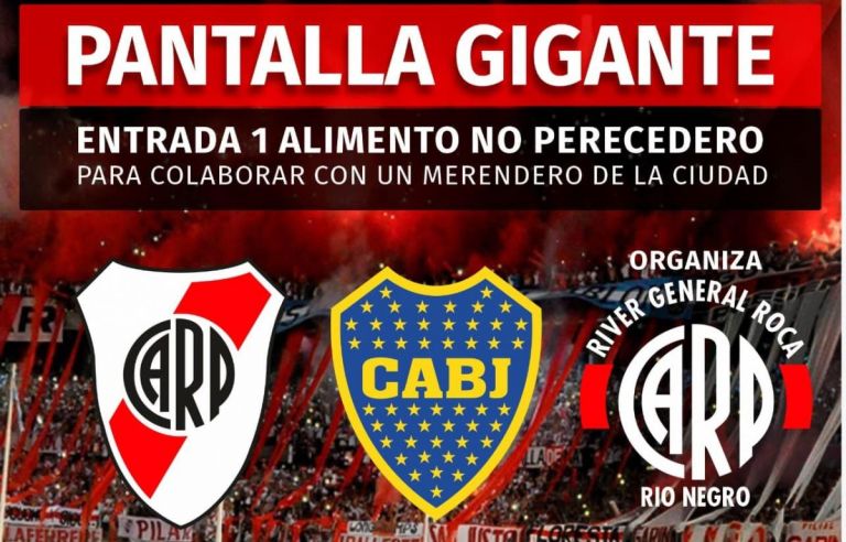 Superclásico: La peña de River te invita a verlo en pantalla gigante