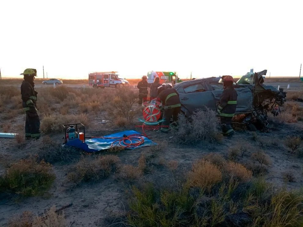 Siniestro fatal en Ruta 6: la víctima falleció pocos minutos después de arribar al nosocomio local